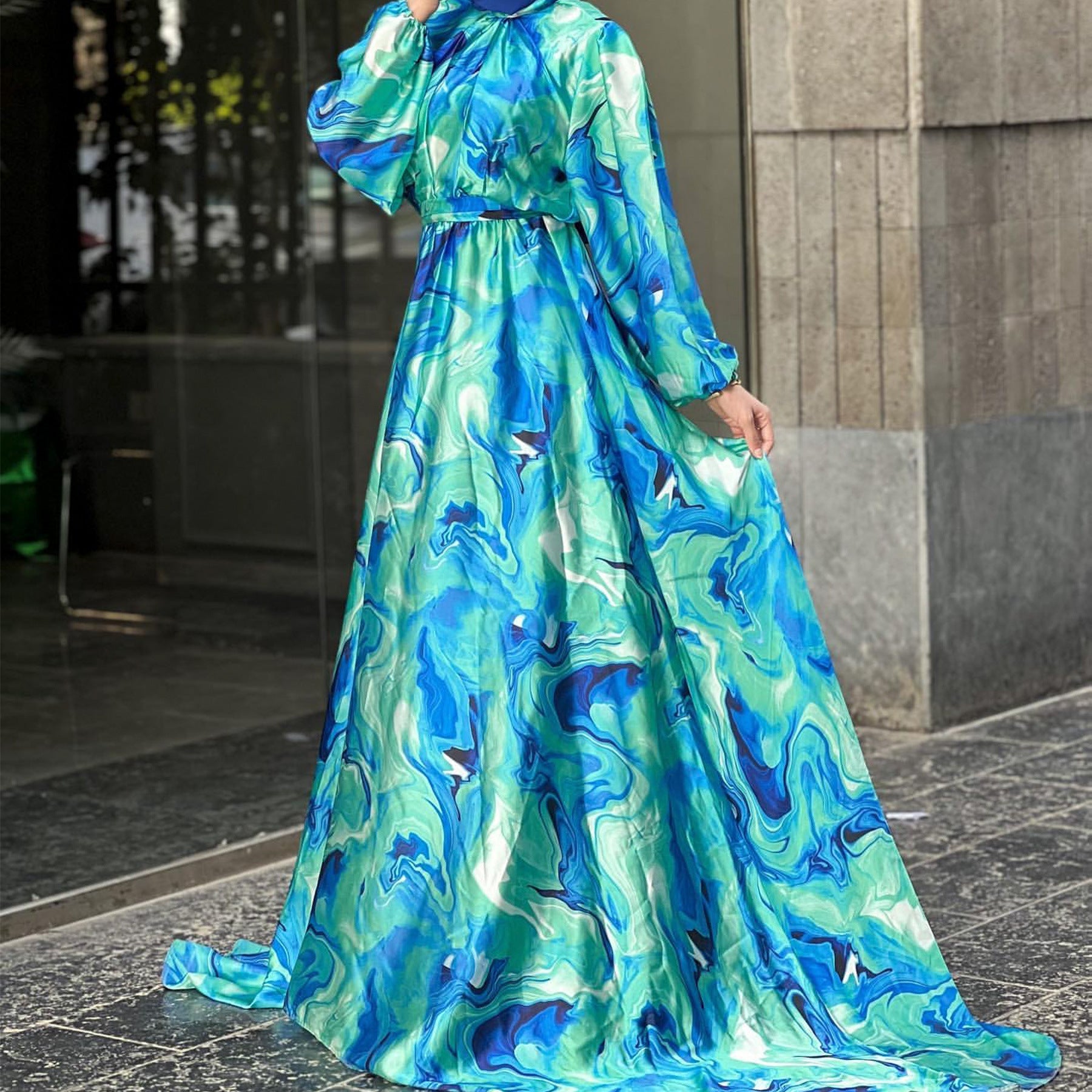 Women  Printed Evening Dress