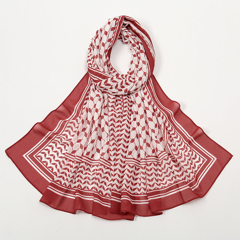 حجابات شيفون مطبوعة