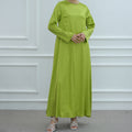 Solid Color Simple Dress Abaya