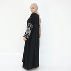 Women Embroidery Kimono Ramadan Abaya