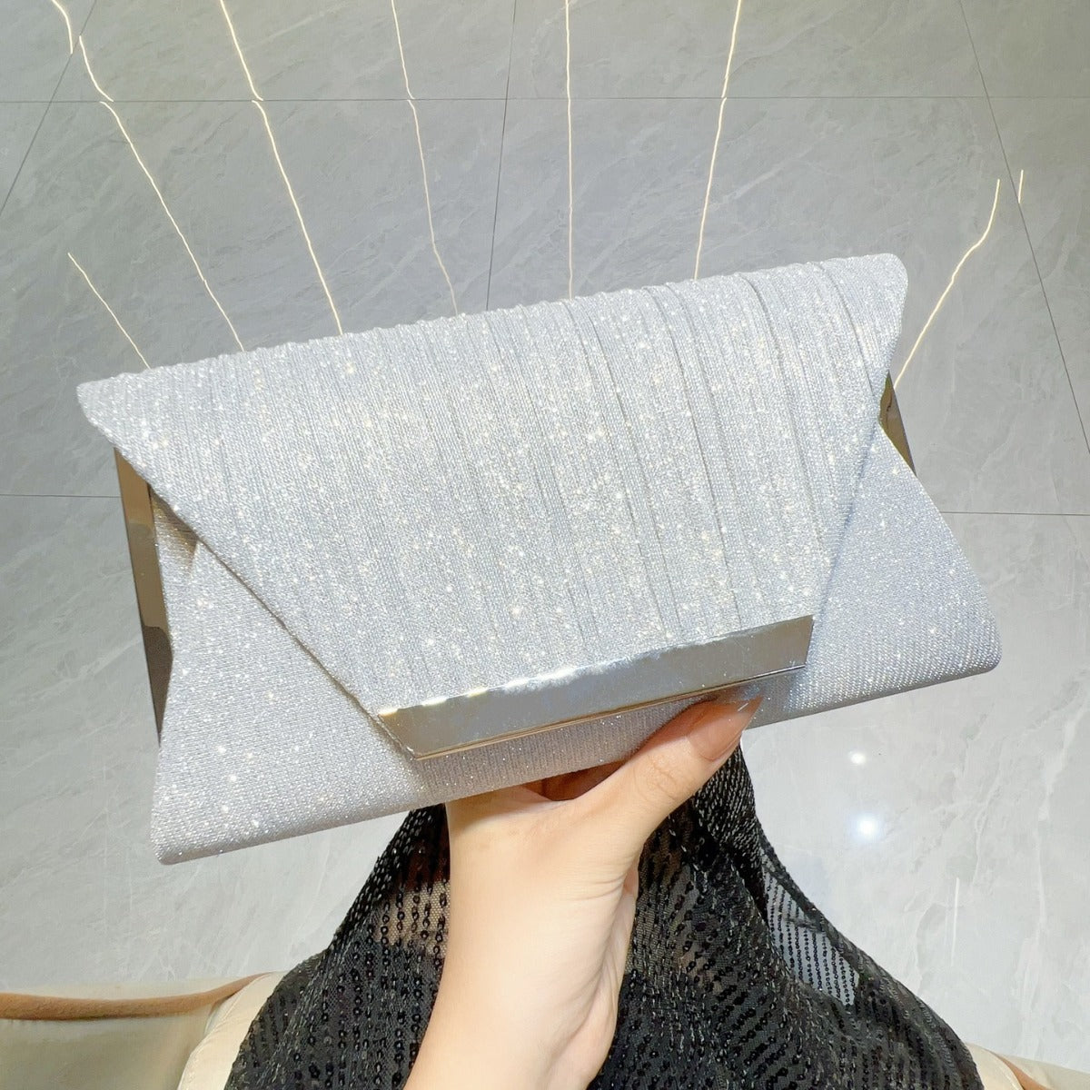 Glitter Clutch Flap Handbags