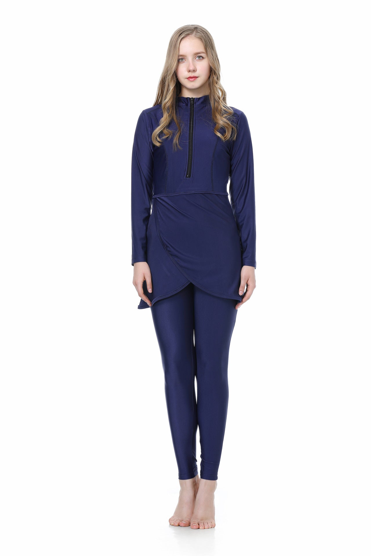 بوركيني بسحاب مكون من 3 قطع 