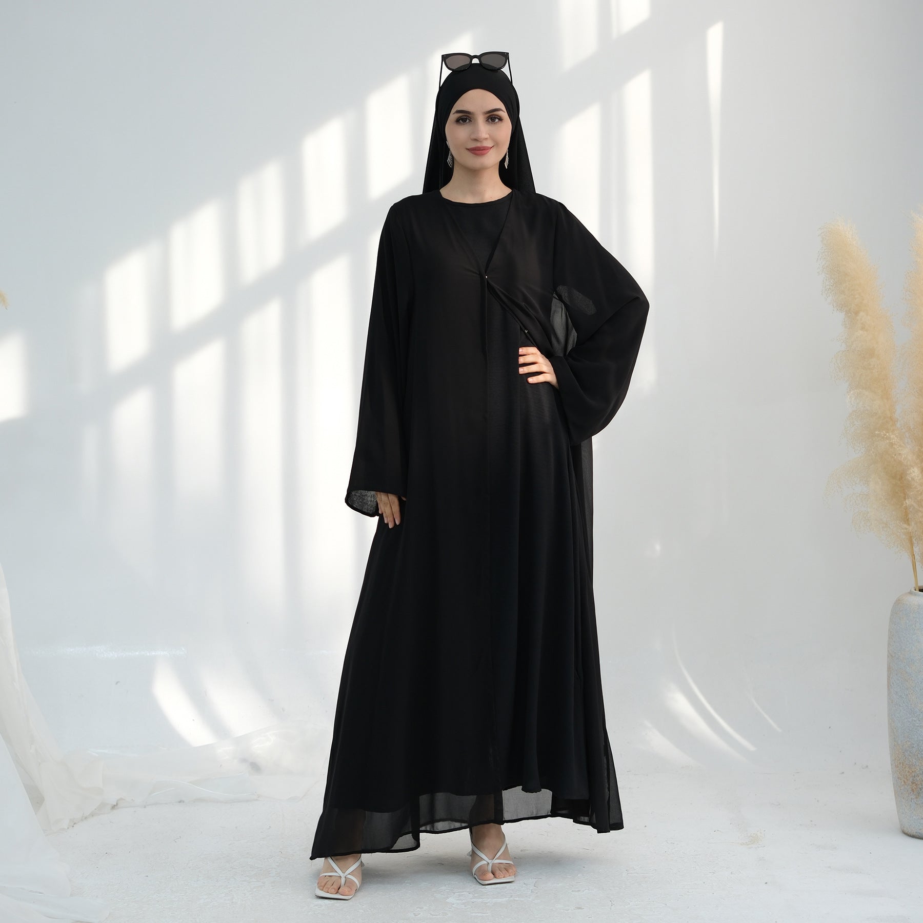 Two-piece Abaya with Double Sleeves