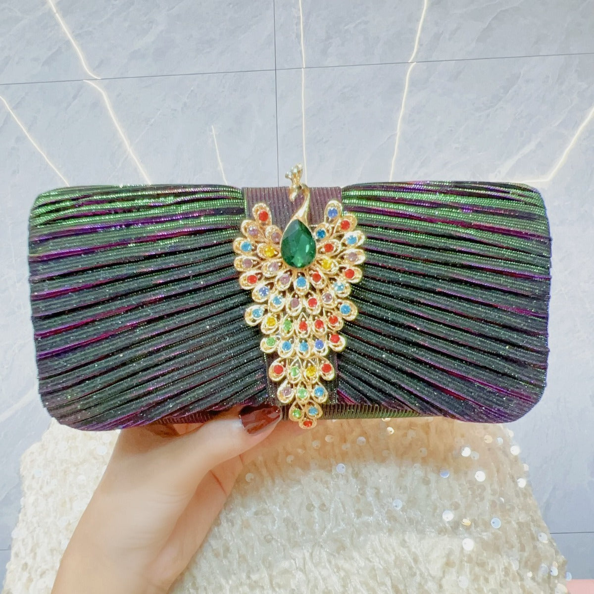 Gem Peacock Handbag