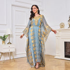 Embroidered Beaded Two Piece Set Abaya