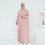 Solid Color Hooded Cape Abaya