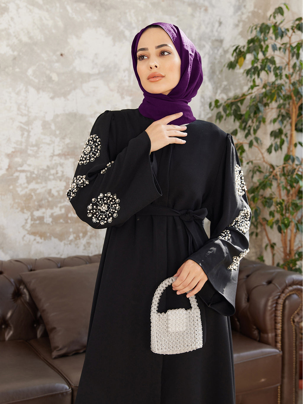 Nail Bead Hot Stamping Elegant Dress