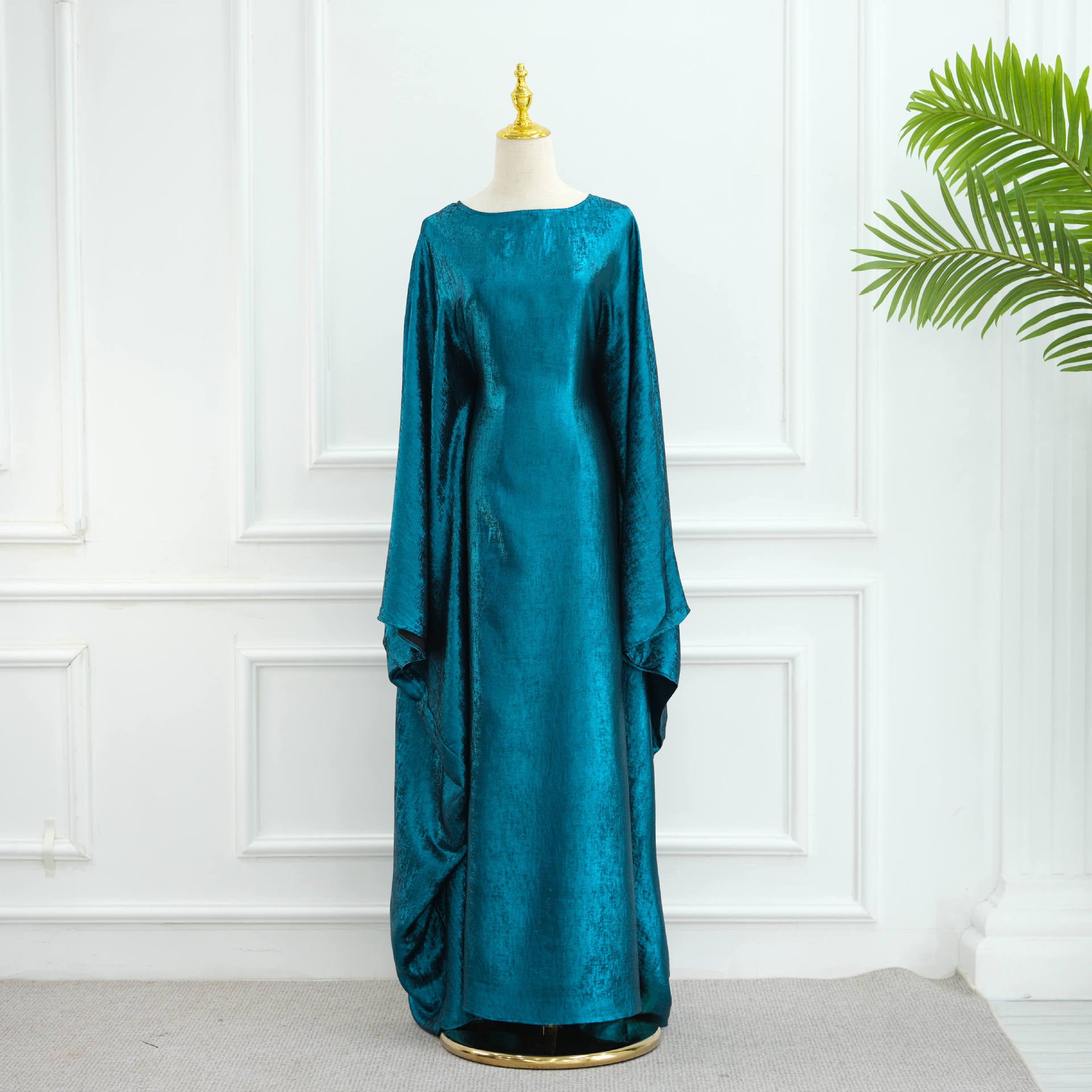 Satin Batwing Long Sleeve with Hijab