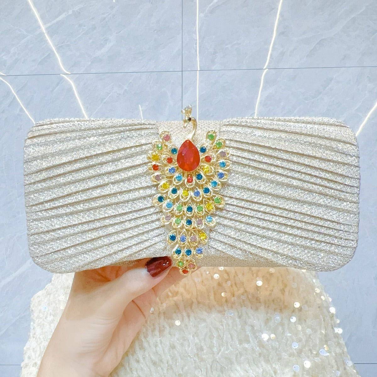 Gem Peacock Handbag