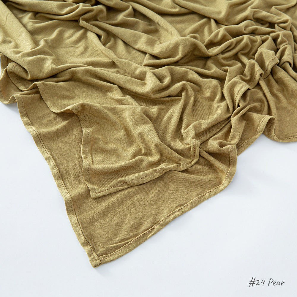 حجاب من القطن والحرير المجعد