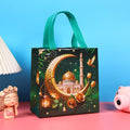 Ramadan Tote Shopping Bags 10 Pcs Green