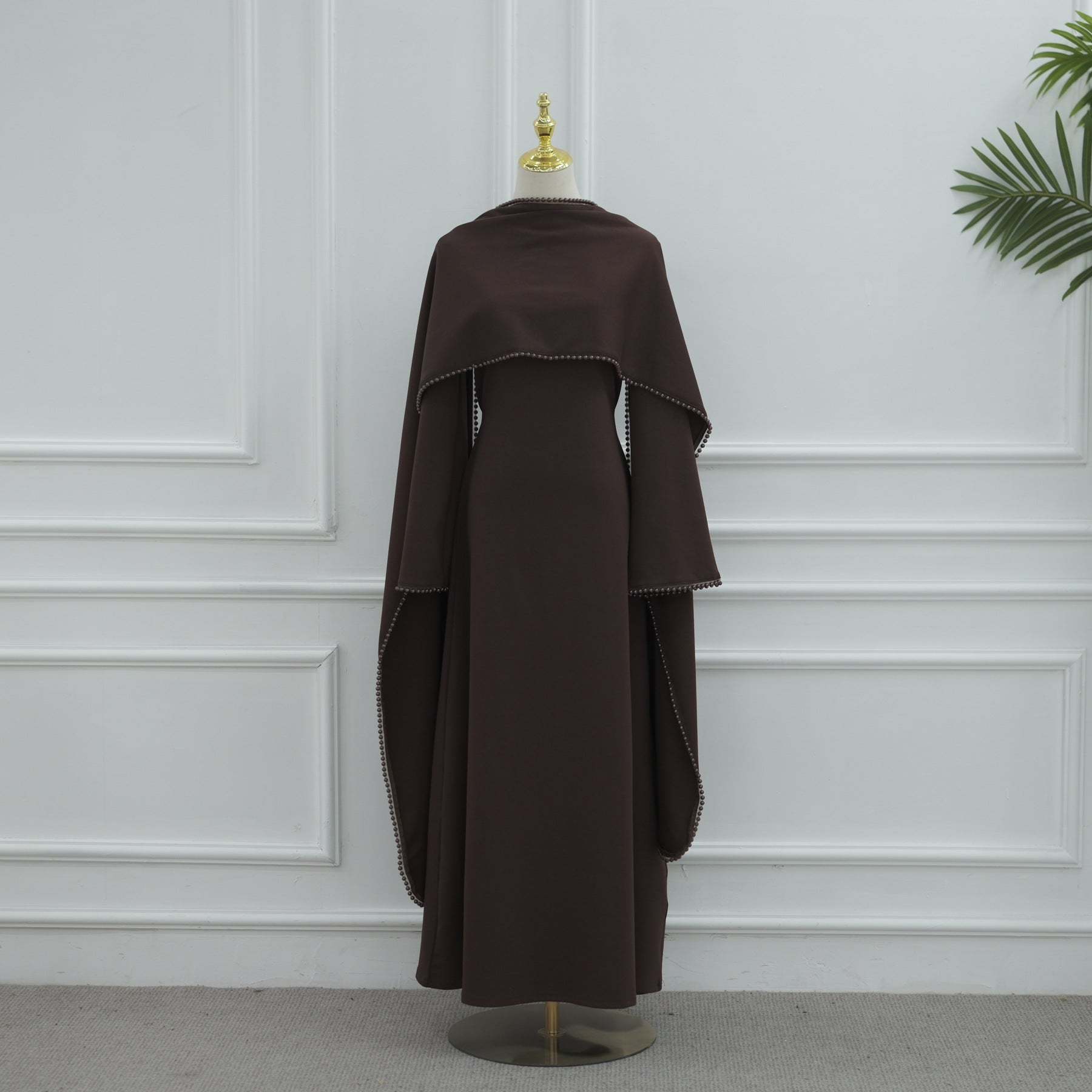 Luxury Beaded Long Sleeve Dress Set