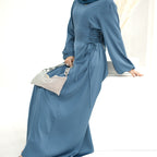 Satin Dress for Women with Hijab