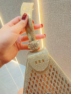 حقيبة يد هرمية من الكريستال 