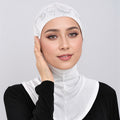 Bar Lace Rhinestone Hijab