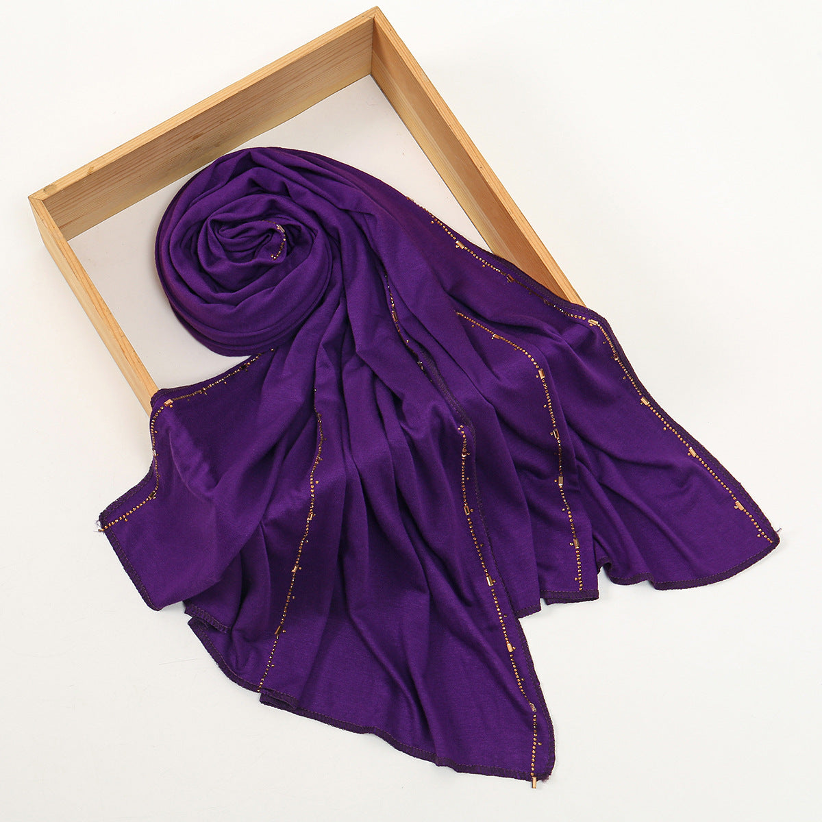 Soft Modal Rhinestone Hijab Scarf for Women