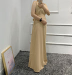 Cardigan Elegant Abaya With Hijab Inside Out