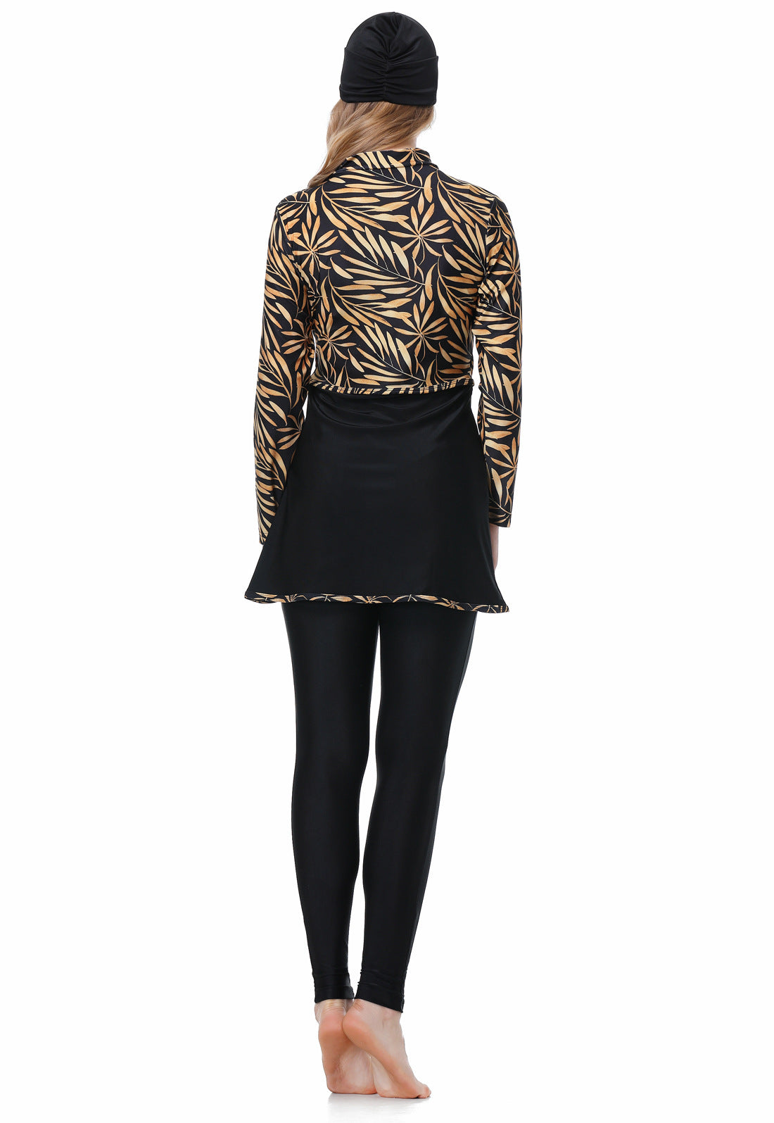 Colorful Pattern 3PCS Swimwear Burkini