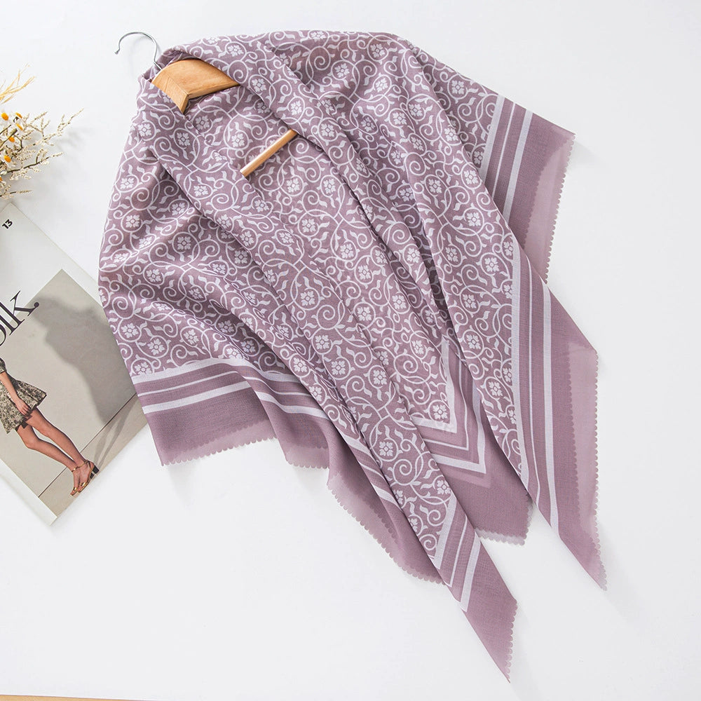 100 Color Wave Printed Hijab 1-25