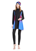 Colorful 3PCS Swimwear Burkini