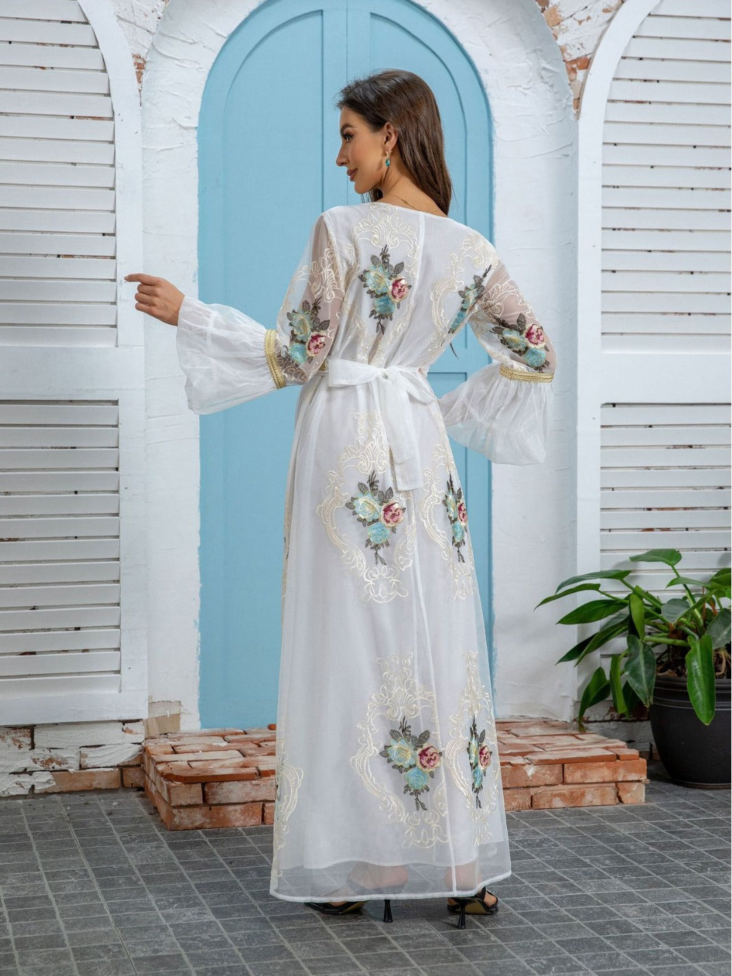 Luxury White Kaftan