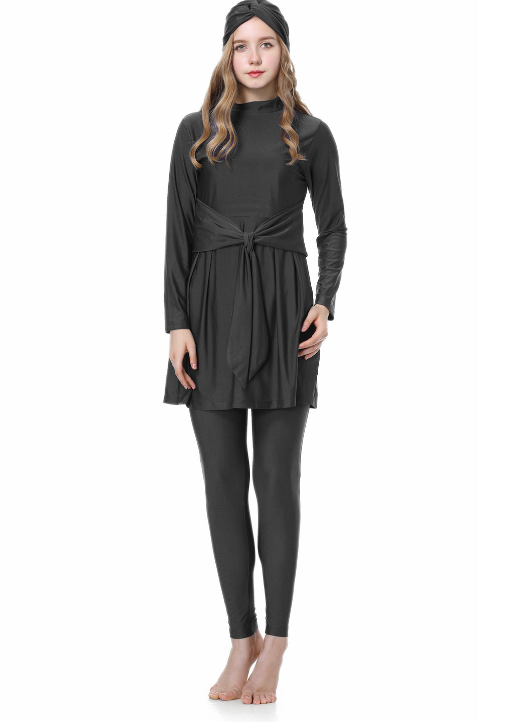 Lace Up 3PCS Swimwear Burkini