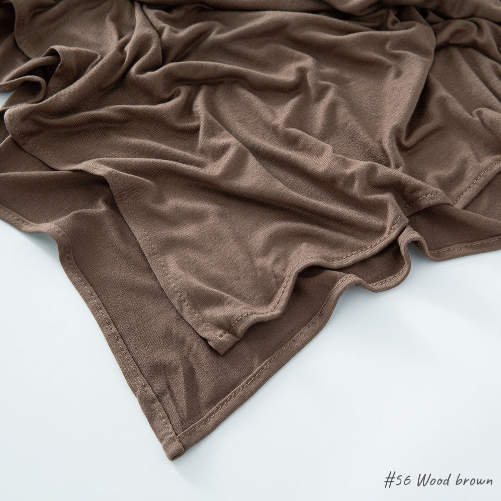 حجاب من القطن والحرير المجعد