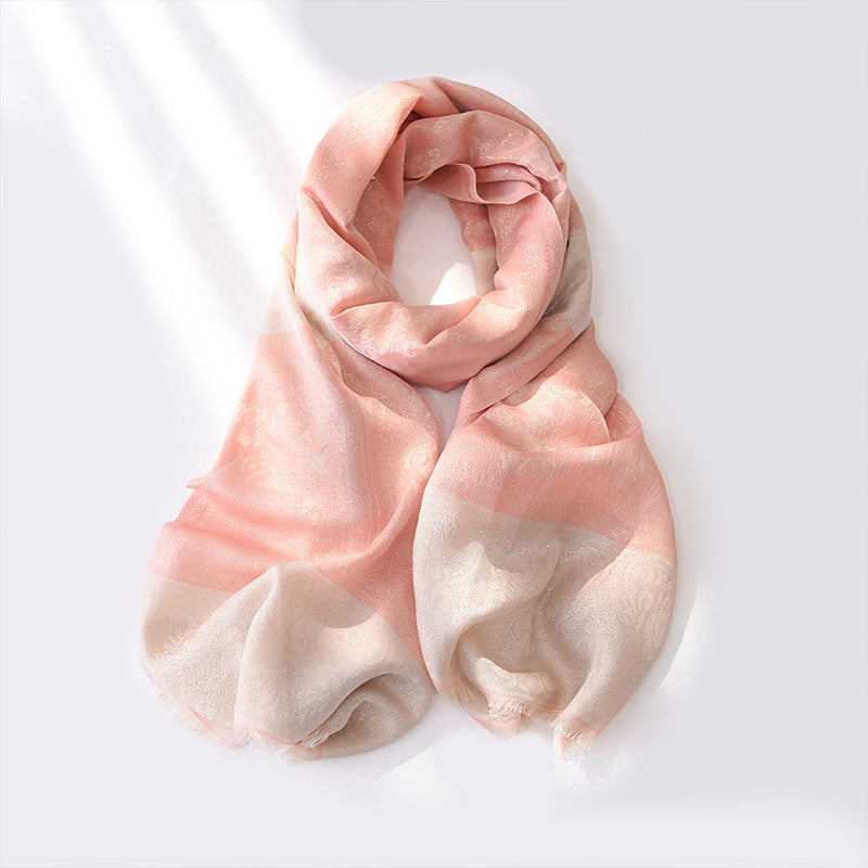 Gold Thread Tassel Hijab