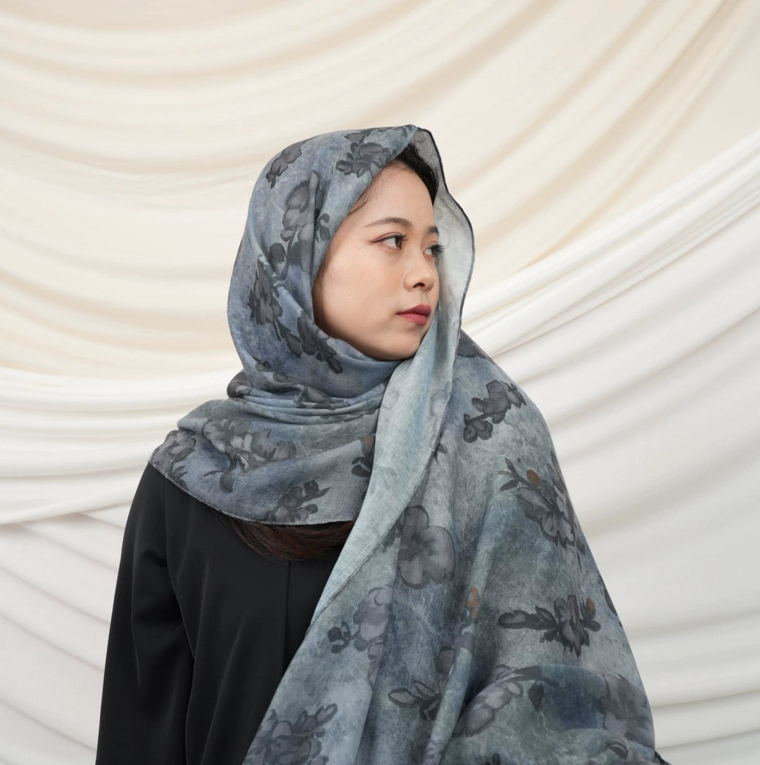Tie-dye Ethnic Print Hijab