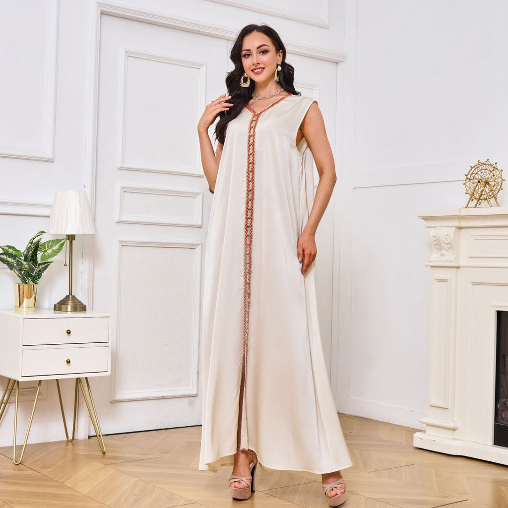 عبايات حمراء مطبوعة