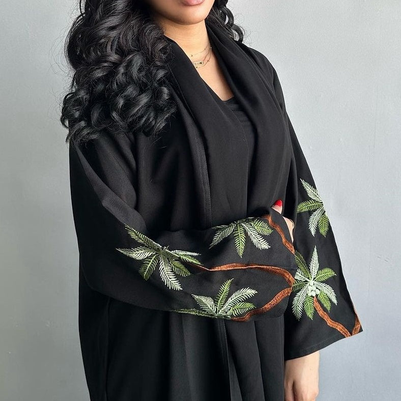 Embroidered Black Abayas