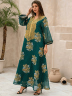 Floral Elegant Kaftan
