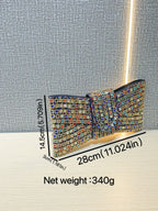 حقيبة يد أنيقة مزينة بعقدة من حجر الراين 