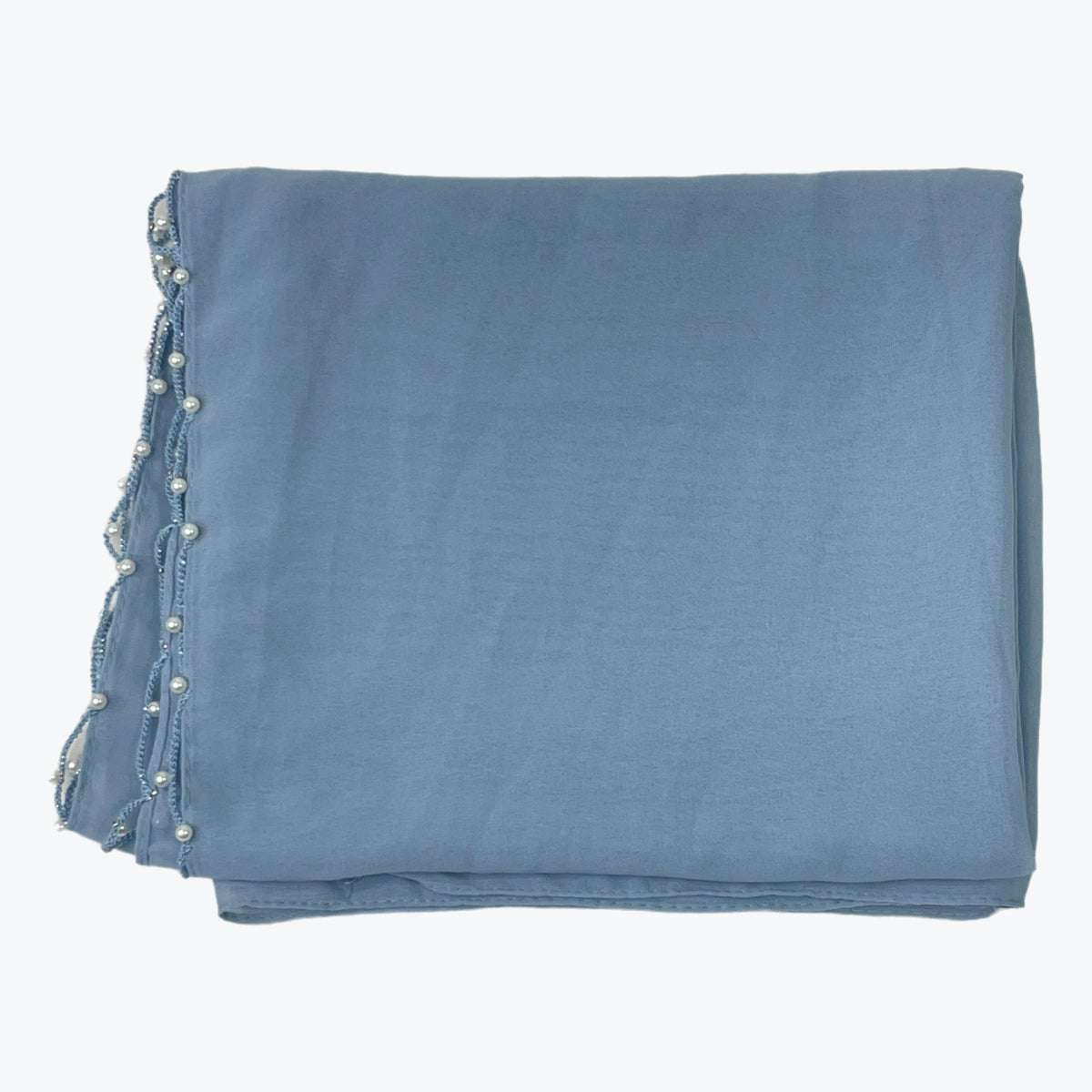 Solid Color Wave Edge Hijab