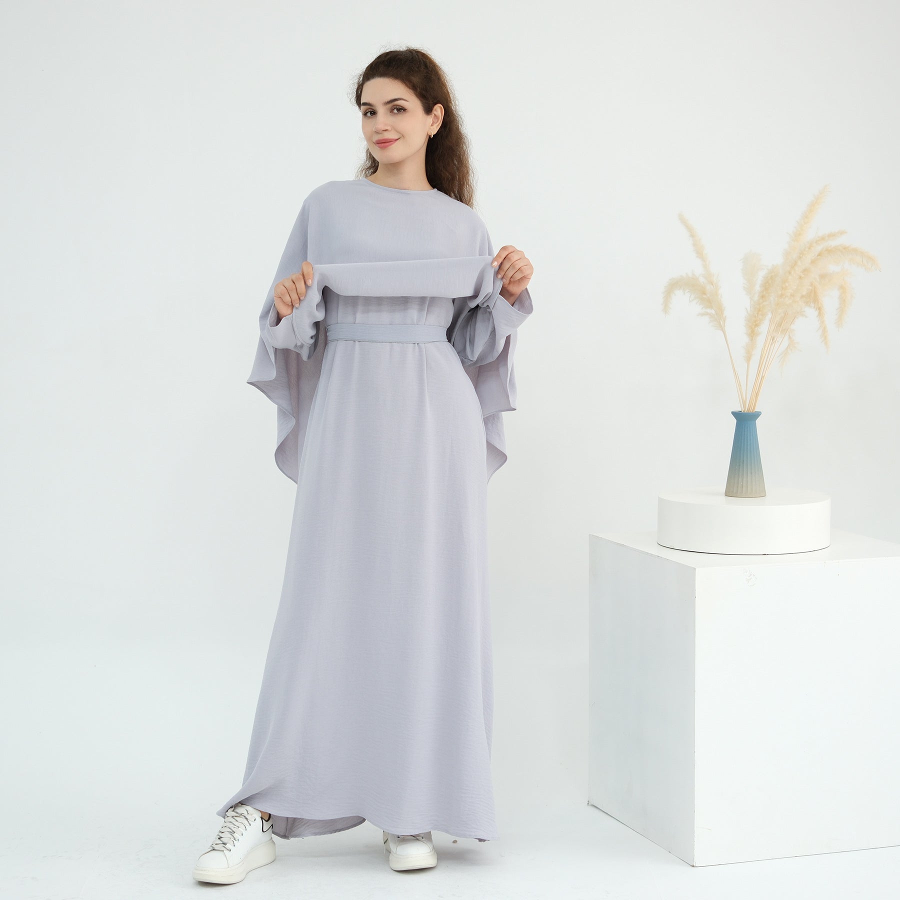 Elegant Cape Dress Set