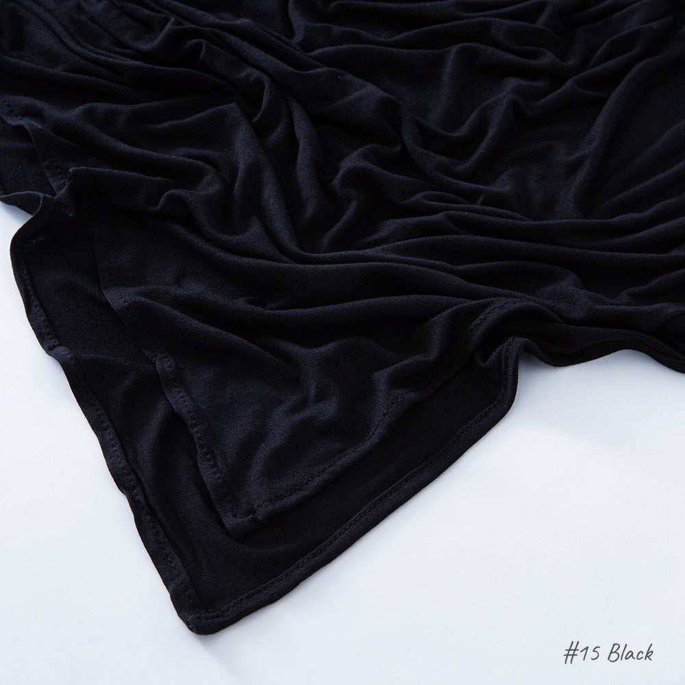 حجاب من القطن والحرير المجعد