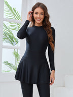 Short Skirt Swimsuit Three Piece Suit