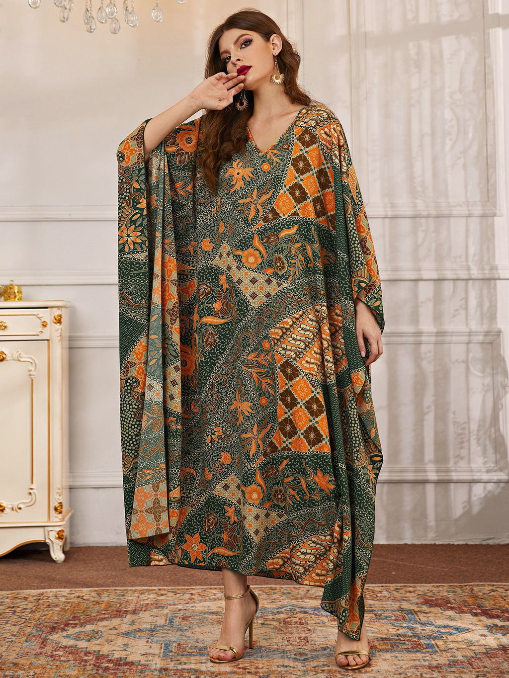 Vintage Print Abayas