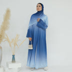 Gradient Color Star Abaya