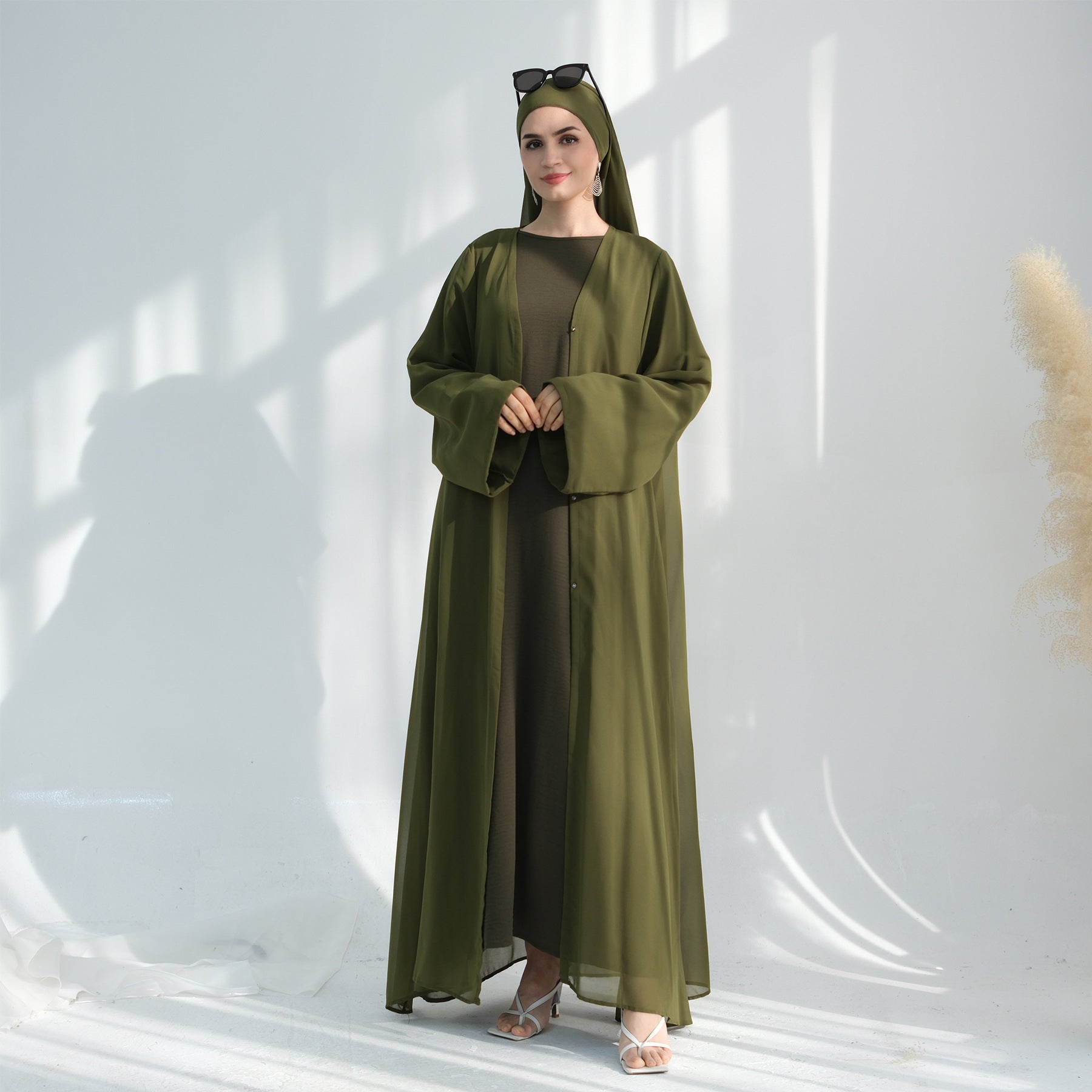 Two-piece Abaya with Double Sleeves