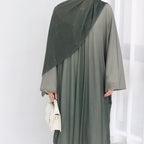 Gradient Sequin Butterfly Open Abaya