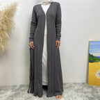 عباية جيب محبوكة لفصل الخريف/الشتاء