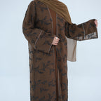 Full Body Embroidered Cardigan Abaya