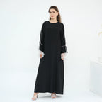 Black Patchwork Lace Dress