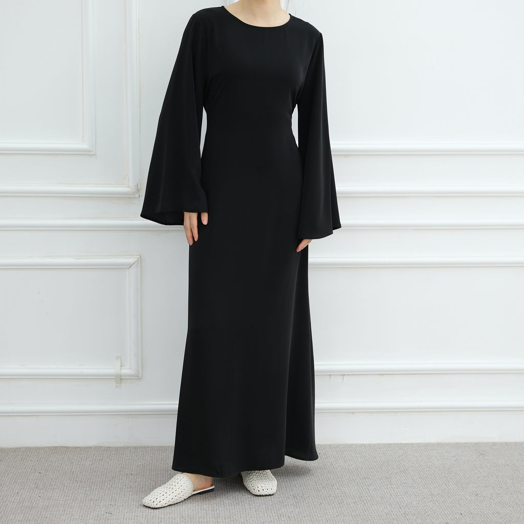 Abaya Maxi Dress with Adjustable Belt