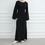 Abaya Maxi Dress with Adjustable Belt