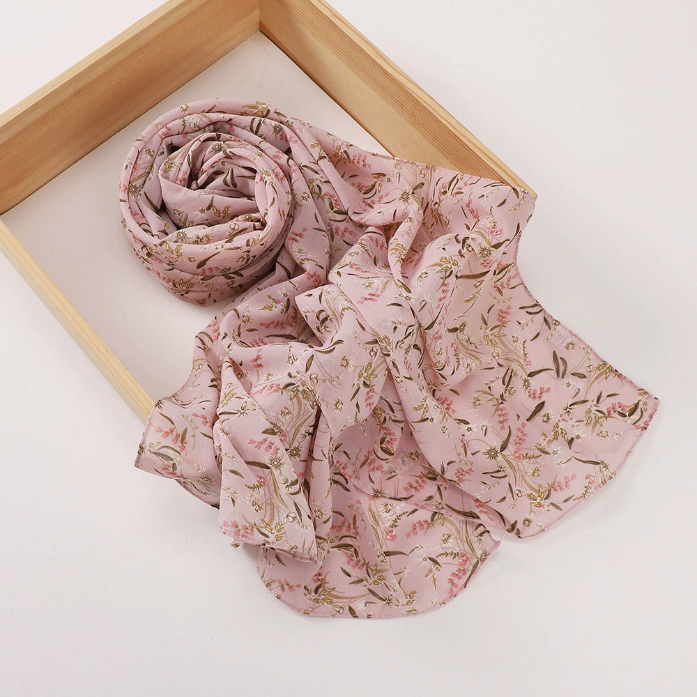 Rose Flower Printed Hijab