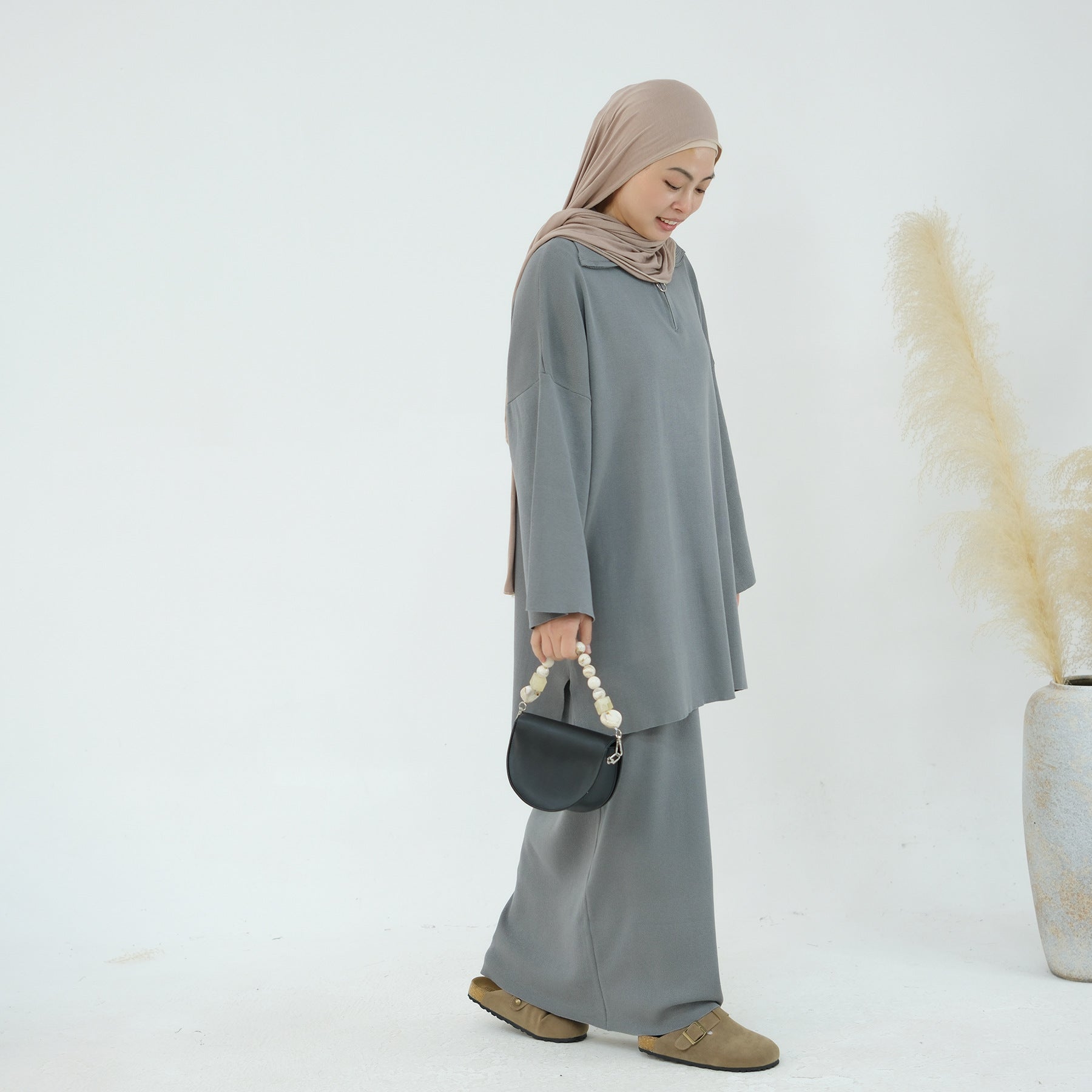 2 Pcs Loose Sweater Skirt