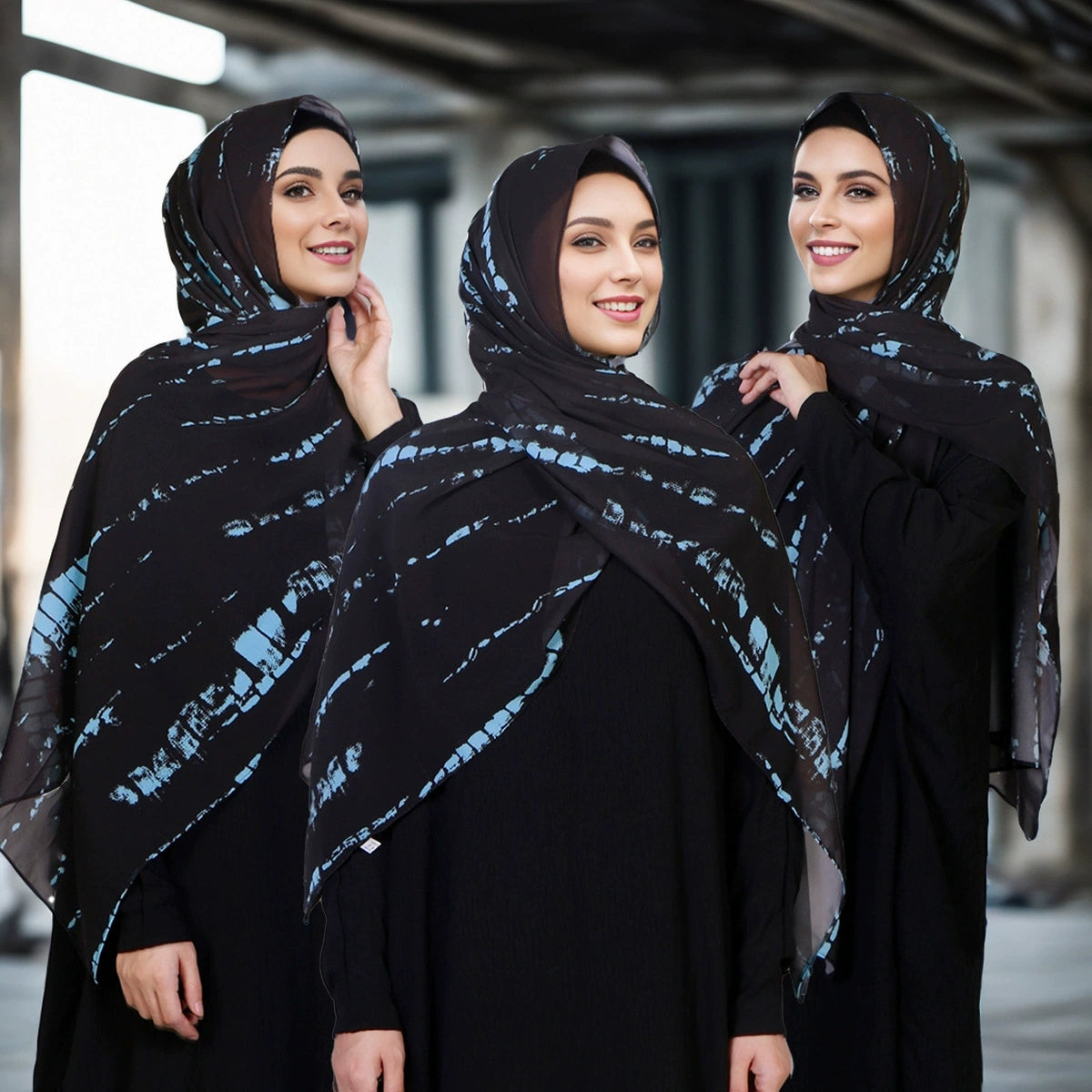 Ethnic Style Printed Hijab