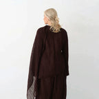 Solid Color Fasten Two Piece Abaya Set